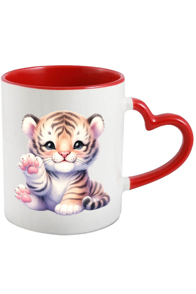 StoryGift Romania Cana Cu Un Pui De Tigru Vesel | Ilustratie | Jucaus | Ridic...