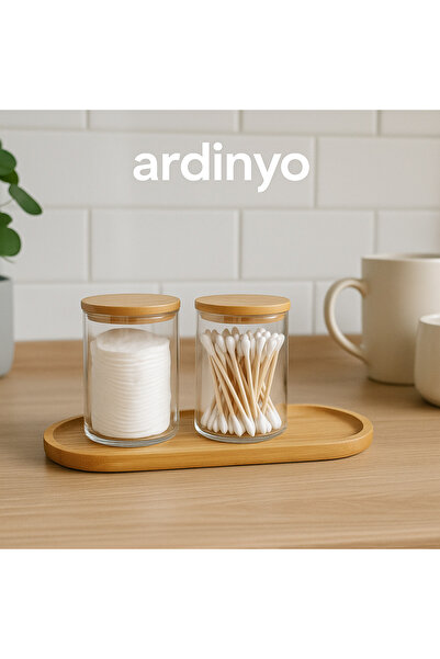 Ardinyo Bambu Oval Sunum Tepsisi Şık Ahşap Servis Tepsisi Yağdanlık Altlığı Mutfak Banyo