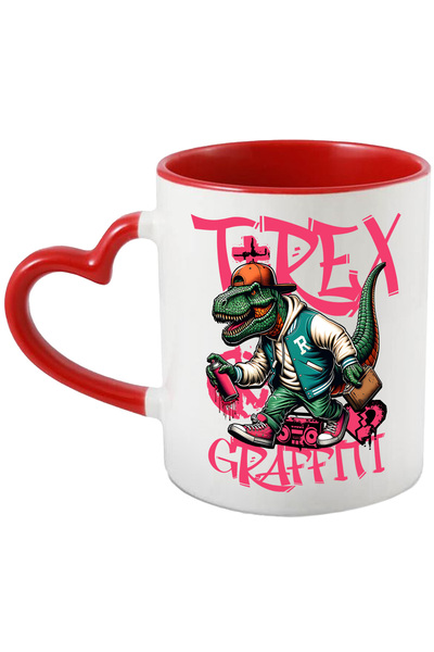StoryGift Romania Cana T-rex Urban Hip-hop Star Y2k Graffiti , 330ml, Ceramic...