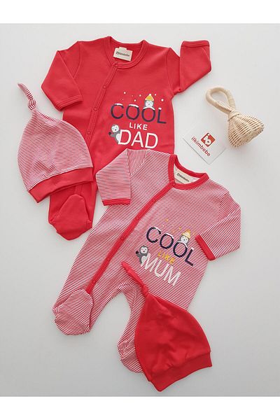 ilkimbebe Penguin 2-Pack Baby Rompers