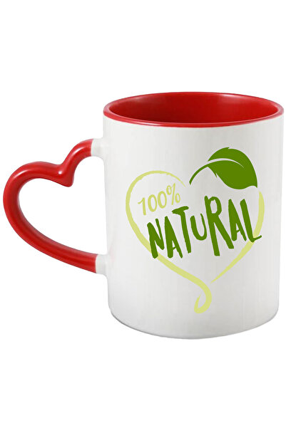 StoryGift Romania Cana Cu Mesaj 100% Natural, Frunza, Inima, Organic, Procent...