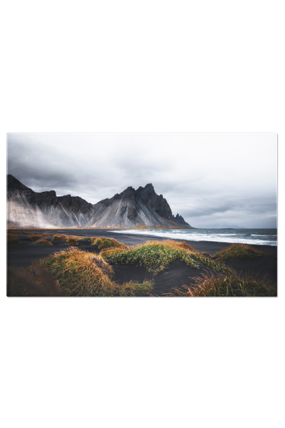 StoryGift Romania Tablou Canvas - Plaja Islandeza Cu Nisip Negru, Coasta Mela...