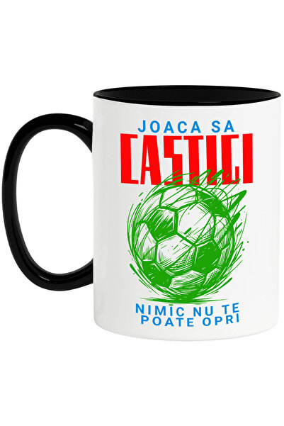 StoryGift Romania Cana cu Minge Fotbal Abstract Sport In Echipa Sanatate Joac...