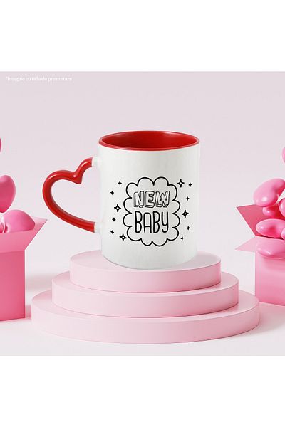 StoryGift Romania Mug With Text New Child, Baby, Birth, Family, Parents, Ceramic, 330ml, with M, With, STG.