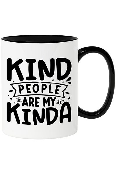 StoryGift Romania Mug with bees for those who prefer to have good people around with Black Handle, With Black Handle STG