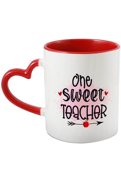 StoryGift Romania Cana Cu Mesajul "one Sweet Teacher", Ilustratie, Scoala, El...