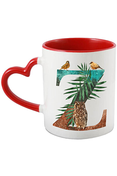 StoryGift Romania Cana Cu Litera, Z, Bufnita, Pasari, Multicolor 330 Ml, Cera...