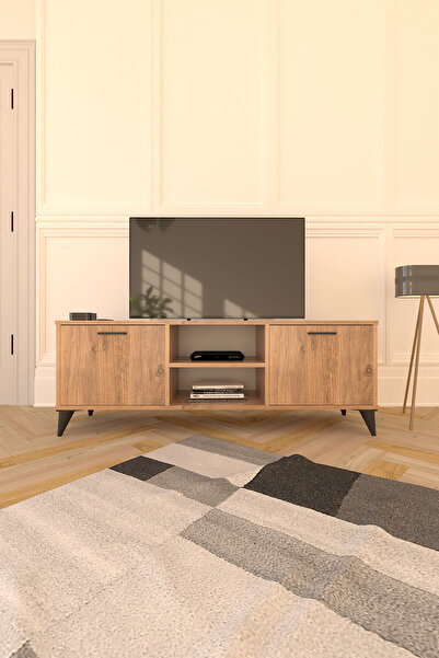 Mossano Mosse TV Sehpası TV Ünitesi Televizyon Sehpası Çam 140 cm