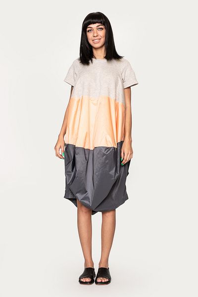 Antonia M Dress - Gray - Asymmetric