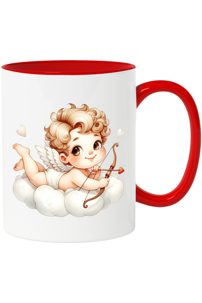 StoryGift Romania Cana cu un bebelus care trage cu arcul | ilustratie | Cupid...