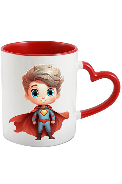 StoryGift Romania Cana Cu Un Baiat Erou Cu Pelerina Rosie | Costum De Superma...