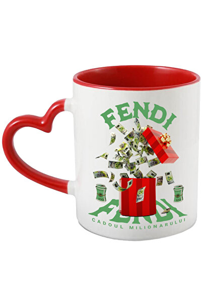 StoryGift Romania Cana _fendi_ - Cadoul Milionarului, 330ml, Ceramica Cu Mane...