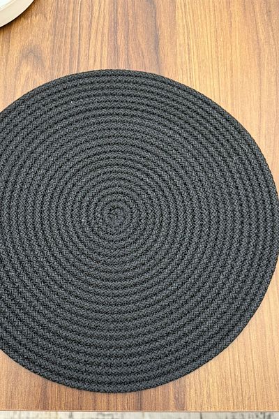 tropikal home 6 Pieces Jute Plate / American Service Lux Presentation Plate Mat