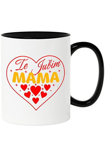 StoryGift Romania Cana Cu Inima Rosie Text Te Iubim Mama Ziua Mamei Familie, ...