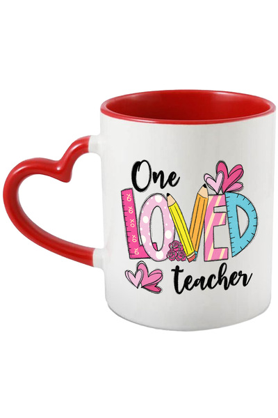 StoryGift Romania Cana Cu Mesajul "one Loved Teacher", Ilustratie, Scoala, El...