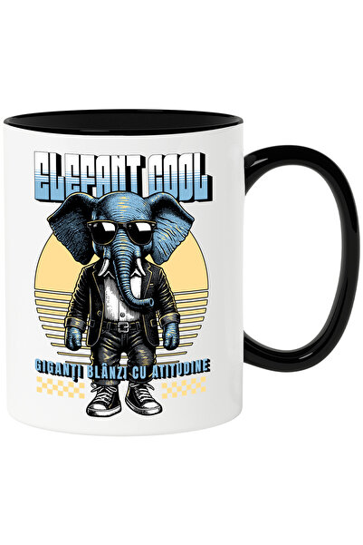 StoryGift Romania Cana Elefant Cool. Giganți Blânzi Cu Stil, Animal, 330ml, C...