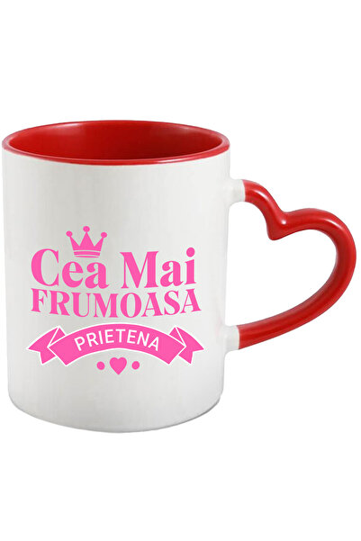 StoryGift Romania Cana Cu Coroana Regala De Printesa Inimioare Roz Text Cea M...