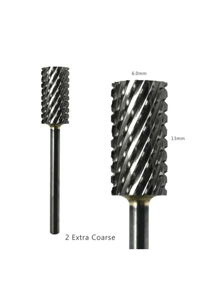 choice2 2XC HYTOOS بتات برميل كبيرة 3/32 بت مثقاب الأظافر كربيد قاطع طحن لملحقات مثقاب مانيكير