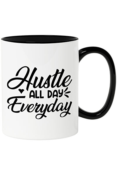 StoryGift Romania Cana Cu Textul "hustle All Day, Everyday" - Munceste Toata ...