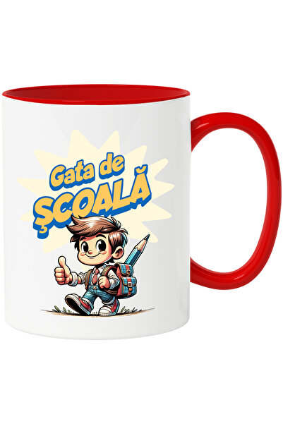 StoryGift Romania Cana Copil Baiat Gata De Scoala Educatie Profesor, 330ml, C...