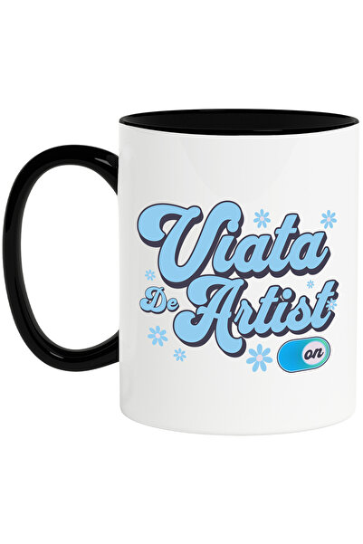 StoryGift Romania Cana Cu Design Abstract Flori Colorate Buton On Of Text In ...