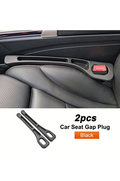Choice أسود زوج واحد من قطعتين من سدادة فجوة مقعد السيارة العالمية، شريط جانب...