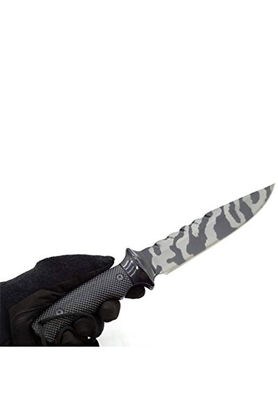 PUFO Hunting knife 32 cm Full Tang, Black Legion Style model, ergonomic handle, sheath included