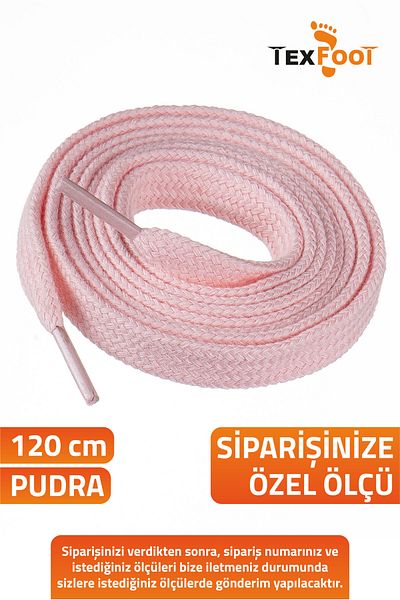 TexFoot Flat Cotton Shoelaces – Durable 120 cm for Sports and Daily Use