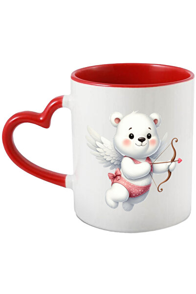 StoryGift Romania Cana Cu Un Ursulet Alb Care Trage Cu Arcul | Ilustratie | C...