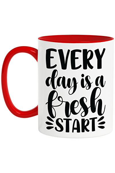 StoryGift Romania Cana Cu Text Motivational "every Day Is A Fresh Start" - Fi...