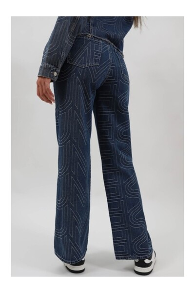 CHANGE OFF REGULAR FIT MID-WAIST DENIM JEANS WITH APPLIQUE POCKETS MARQUISE M Denim