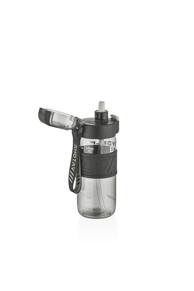 Shotay ST-7223 600ml Siyah Pipetli Tritan Matara