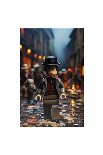 StoryGift Romania Tablou Canvas: Figurina Indiana Jones Cu Palarie Neagra Si ...