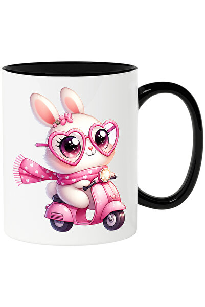 StoryGift Romania Cana Cu O Iepuroaica Vesela Care Conduce Un Scuter | Ilustr...