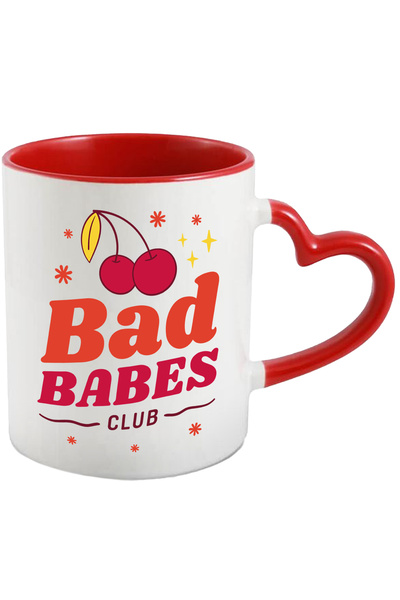 StoryGift Romania Cana Cu Mesaj In Engleza Bad Babes Club, Cirese, Stele, Mul...