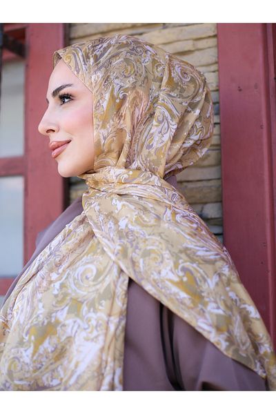 efdal şal eşarp Flora Pattern Indian Cotton Shawl