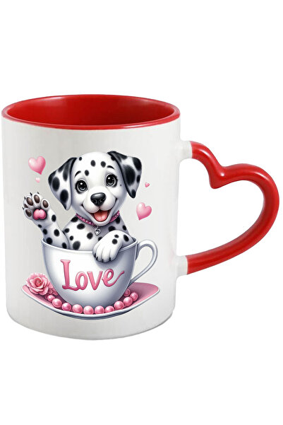StoryGift Romania Cana Cu Un Catel Dalmatian Fericit | Face Cu Mana | Sta Int...