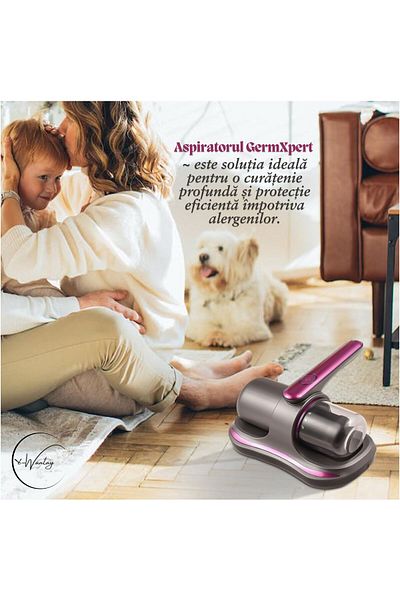 e-Wantay Vacuum Cleaner ® 2in1, 8000pa, Eliminates Dust Mites-uv, Hepa, Portable, mattress/carpet, Bagless, 250ml