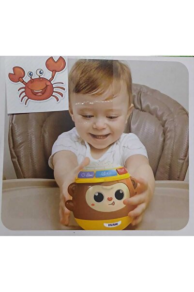 Boratila Toys Projeksiyonlu Hareketli Gözlü Müzikli 5 in 1 Maymun Oyuncak