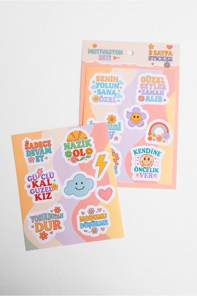 EFBUTİK Motivational Sheet 2 Sticker Set