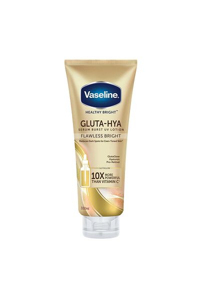 Vaseline Healthy Bright Gluta-Hya Serum Burst UV Lotion Flawless Glow (330ml)