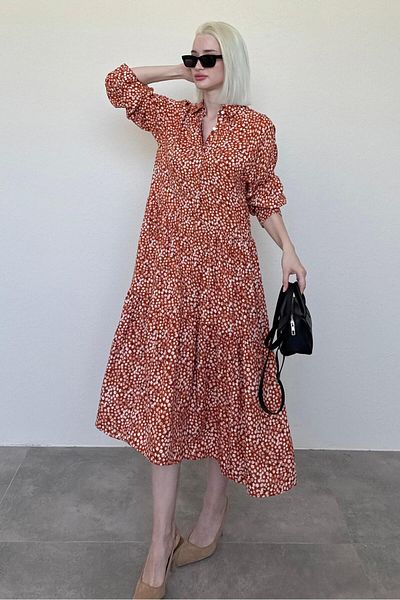 Madmext Dress - Orange - Standard