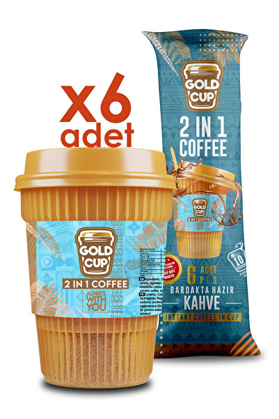Gold Cup Drink 2'si 1 Arada Hazır Kahve 6'lı