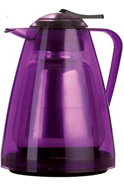 emsa Salsa Vacuum Flask 1.5L – Quick Press, Blackberry, Insulated Thermos Jug