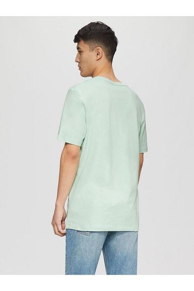 s.Oliver Men's T-shirt With Anchovy, Regular Fit, Cotton, Mint Green, L
