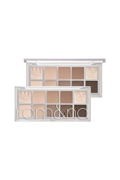 rom&nd Better Than Palette 12 Sanded Anded Breeze Garden 7.5 g - paleta beżowo-brązowych cieni