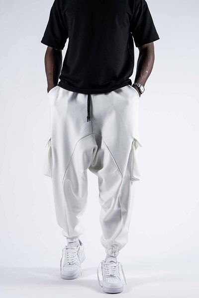 SUPERBLUE Unisex Cargo Pocket Shalwar Sweatpants