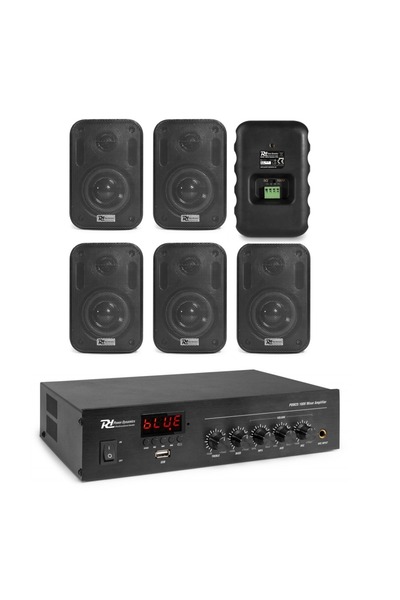 POWER DYNAMICS Sistem Ambiental 6 Boxe Perete, Bluetooth, Usb, Fm
