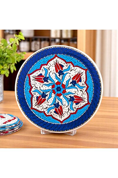 DDM GLOBAL El Yapımı Lale Desenli Mavi Seramik Nihale – Kütahya’nın Çini Sana...