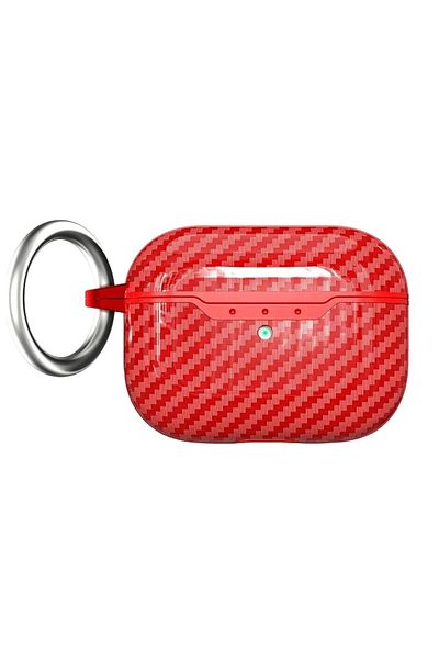 AKABEILA Protective case for AirPods Pro 2 2022 Akabeila, polyurethane, red